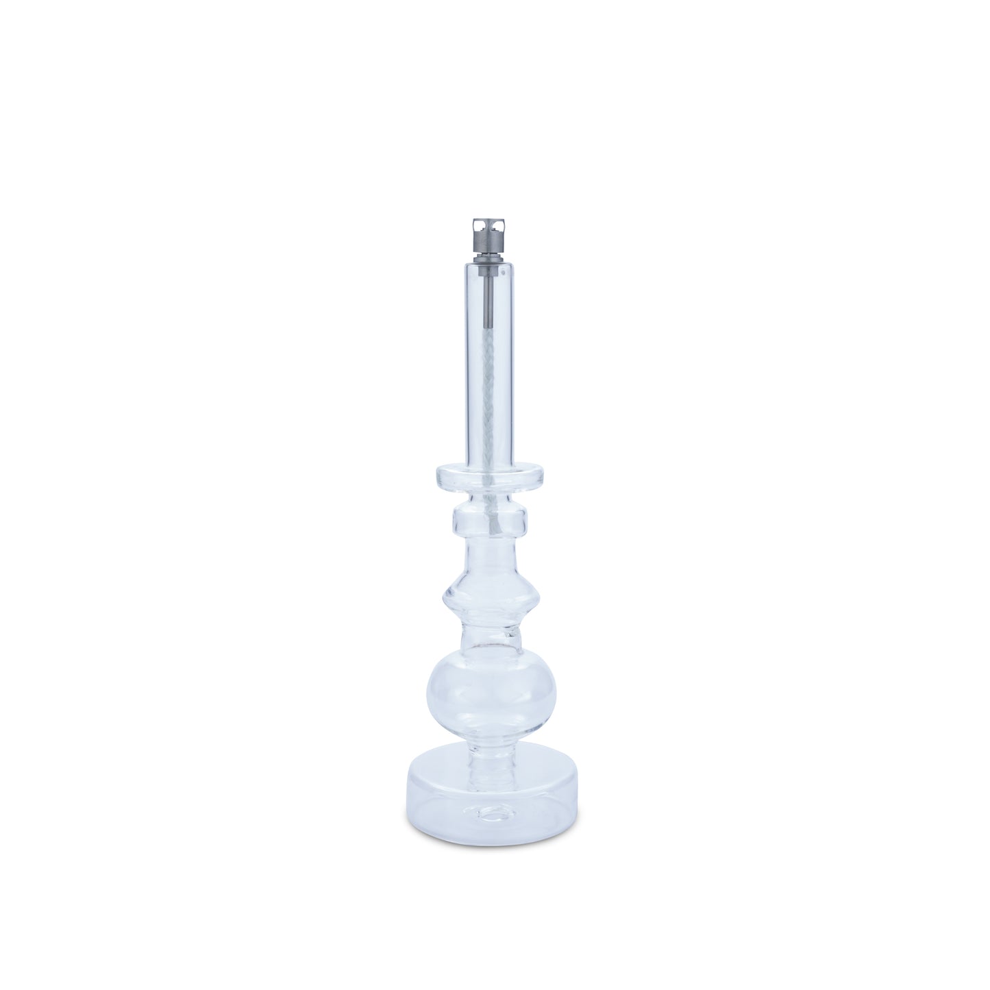 Candleholder clear chrome