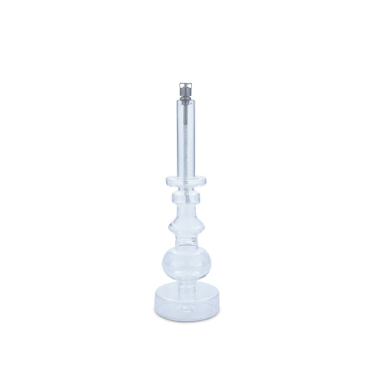 Candleholder clear chrome