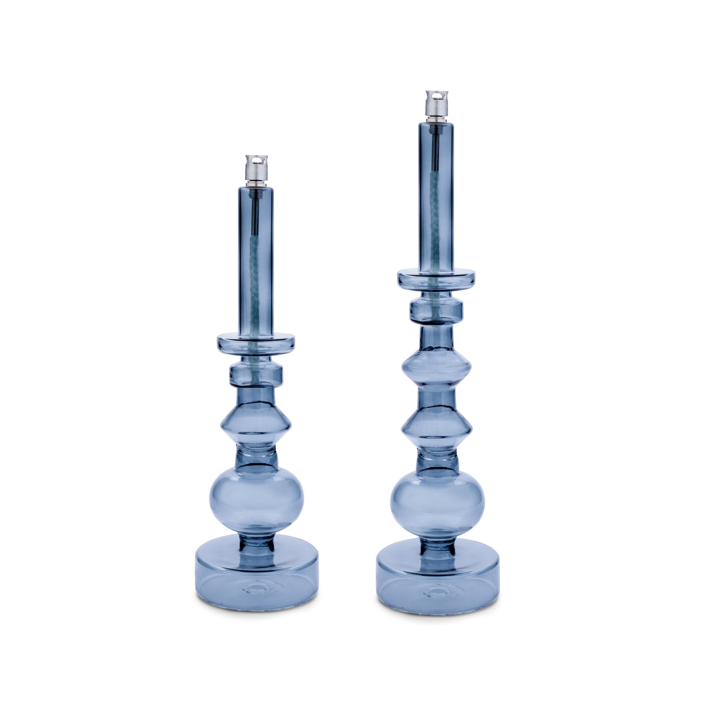 Candleholder smoked chrome