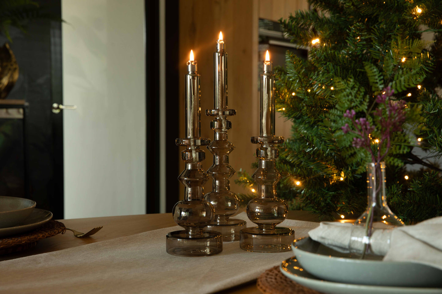 Candleholder champagne chrome