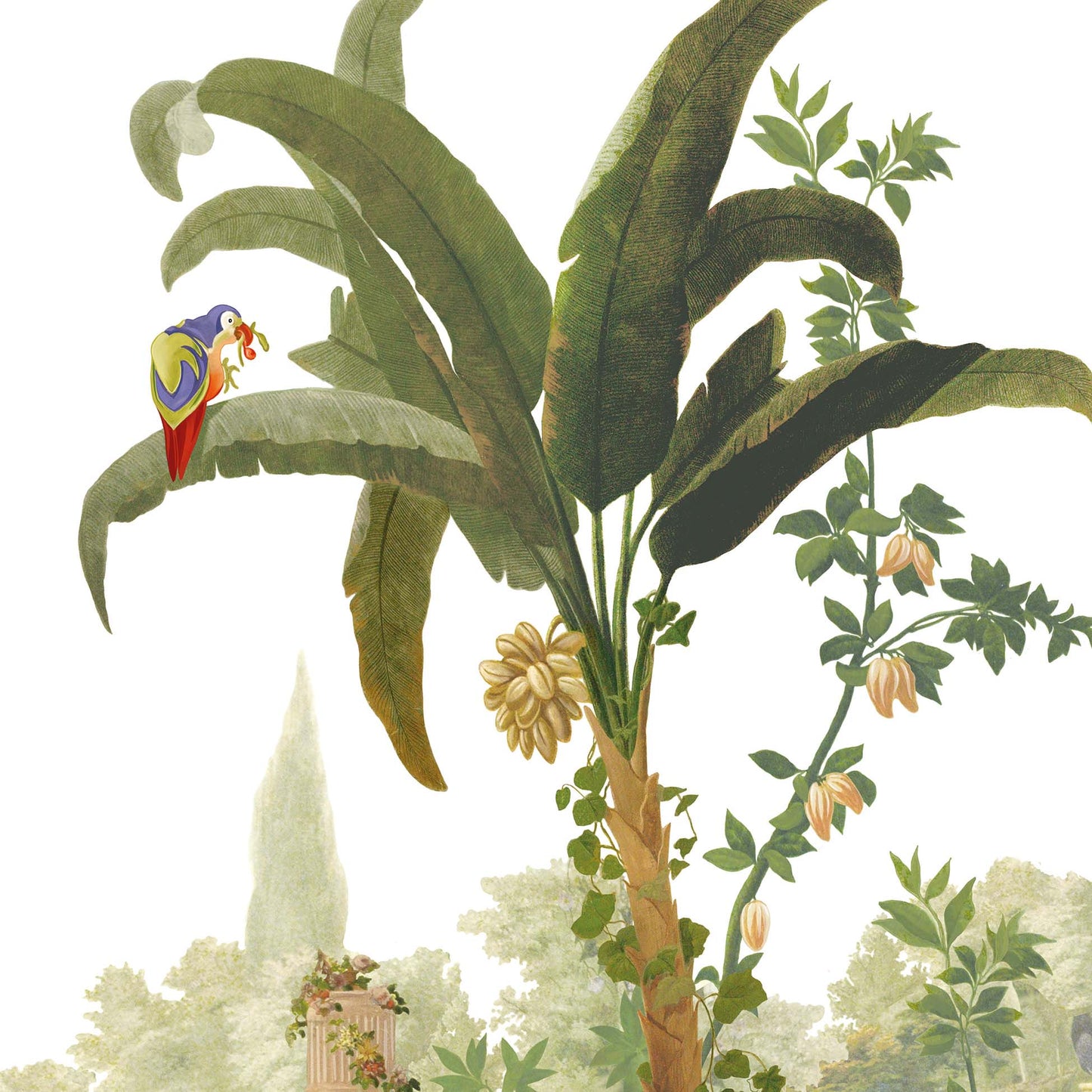 Schönbrunn Parrot printed paper napkins