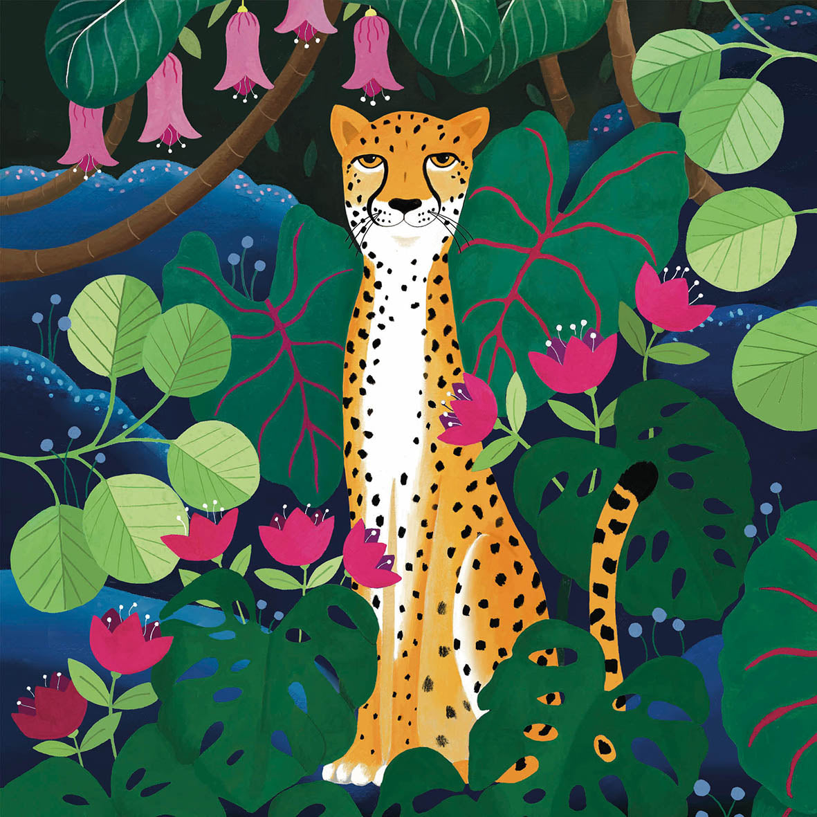Cheetah printed paper napkins