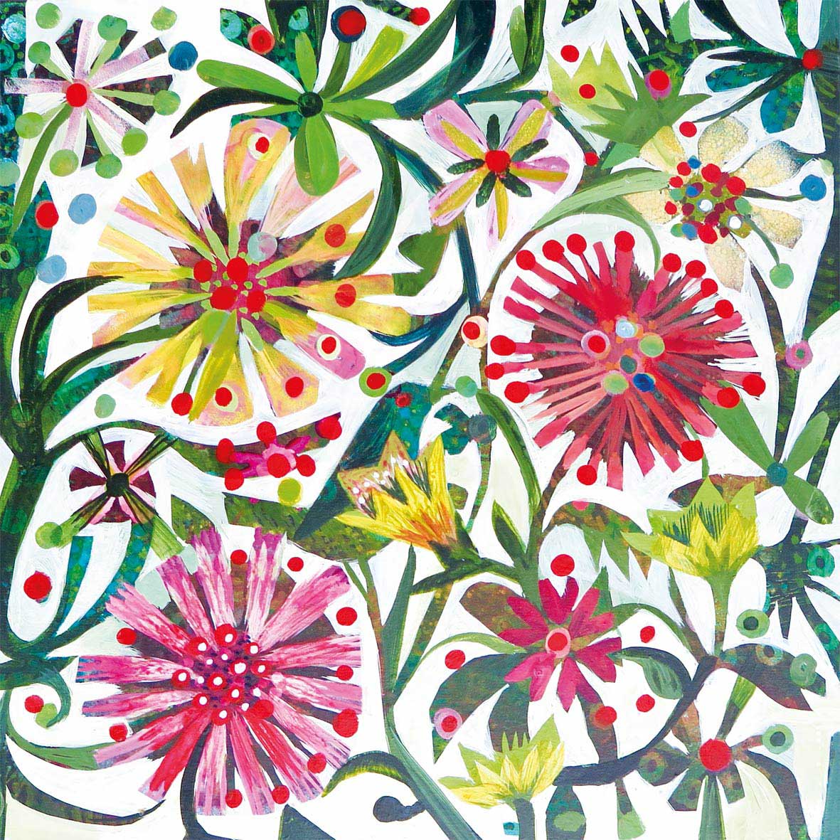 Green Starling printed paper napkins