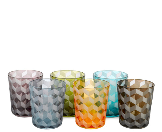 Blocks Tumblers Set of 6