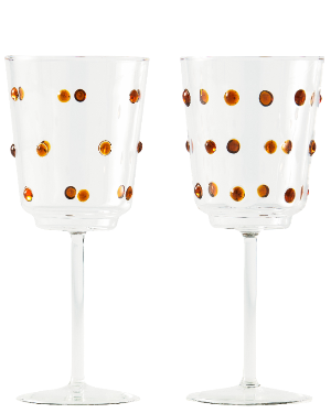 Nob Wine Glasses   Set of 2