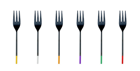 Allegro 6 Pcs Cake Forks with Geltex Box