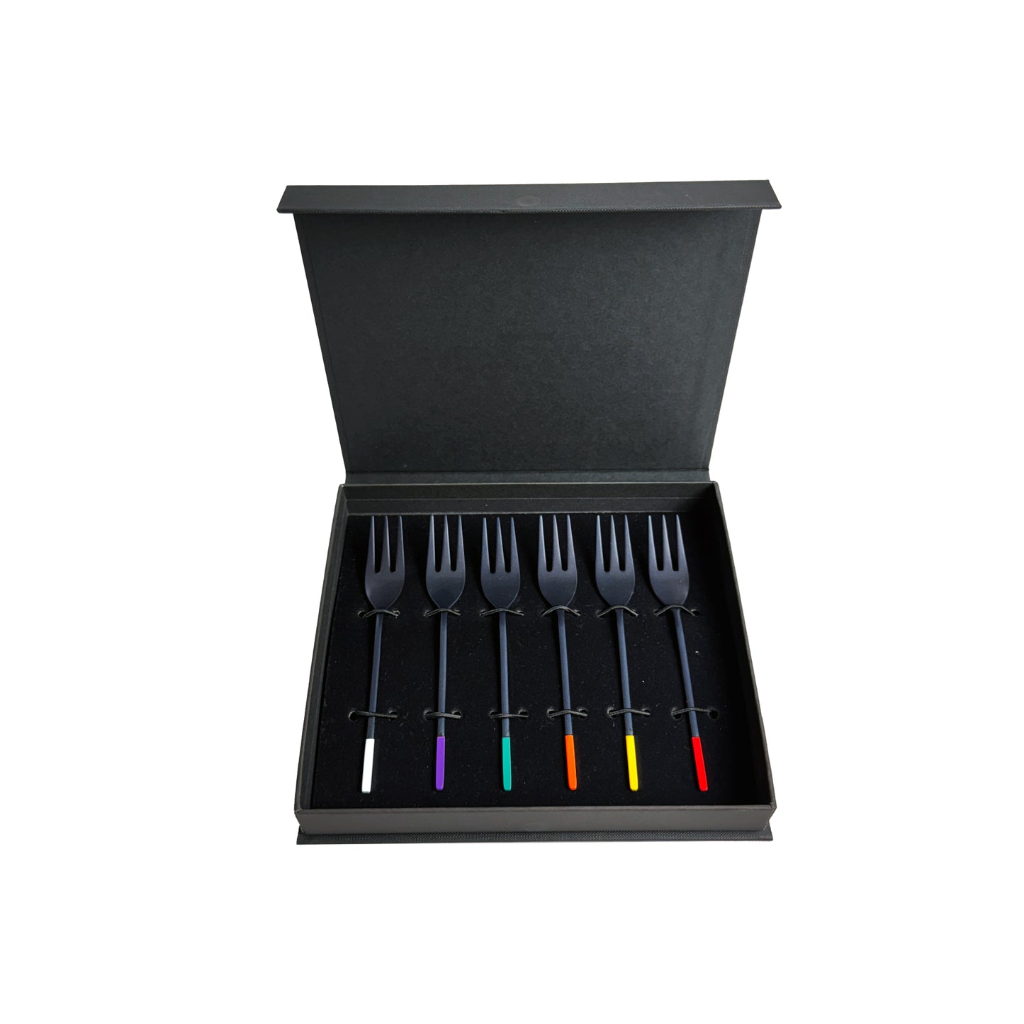 Allegro 6 Pcs Cake Forks with Geltex Box
