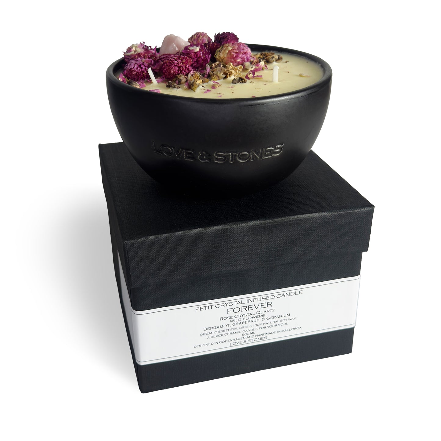Petit Forever Black Ceramic Candle 500ml