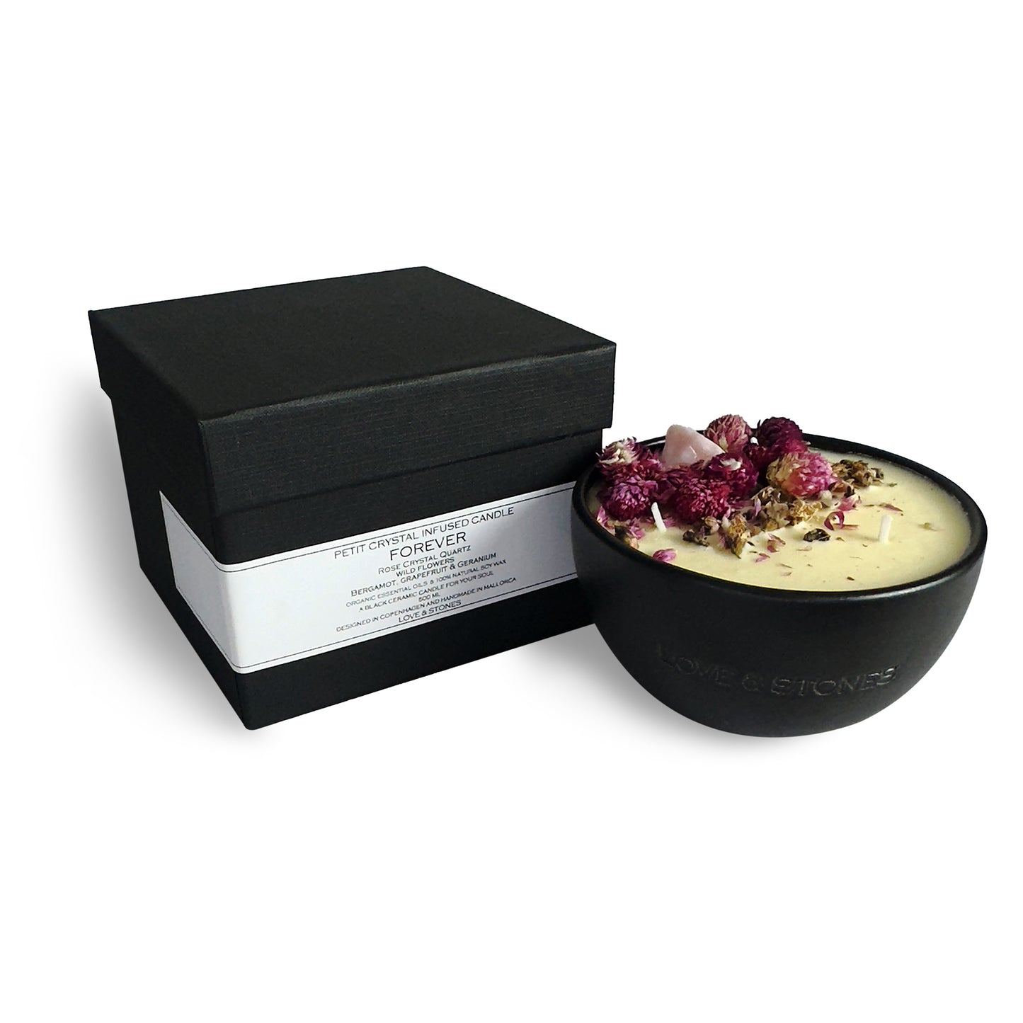 Petit Forever Black Ceramic Candle 500ml
