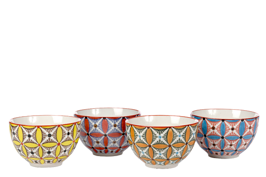 Hippy Snack Bowls Set of 4