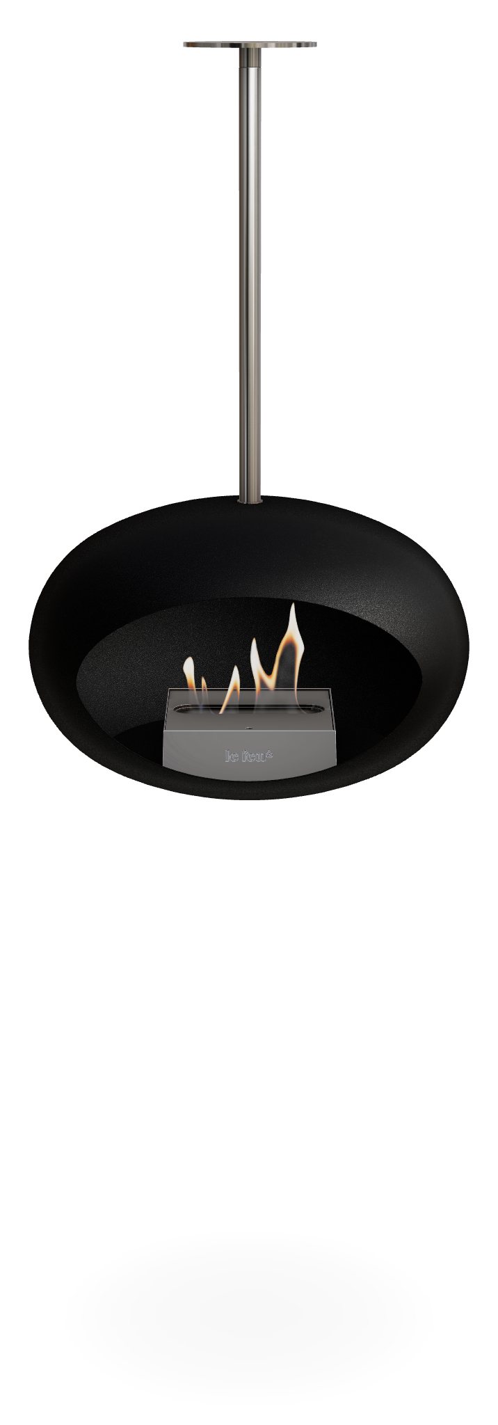 Black Sky - Polished Steel 140cm Burner