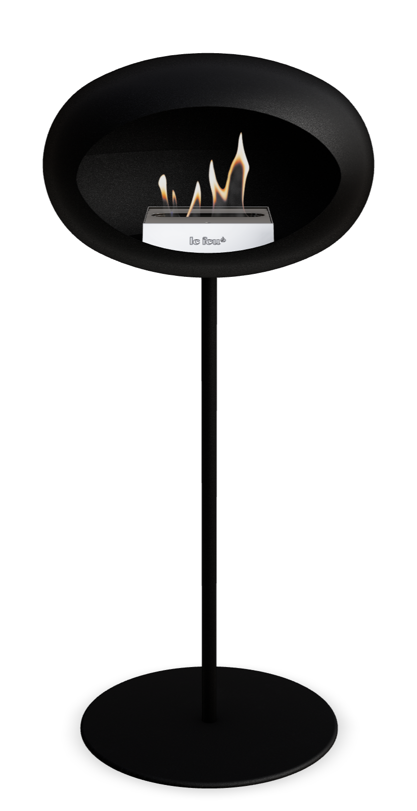 Black, Ground Steel Burner – 25mm