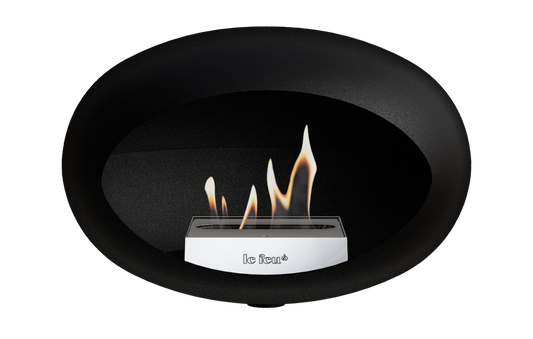 Le Feu Dome- WALL-Black- steel burner
