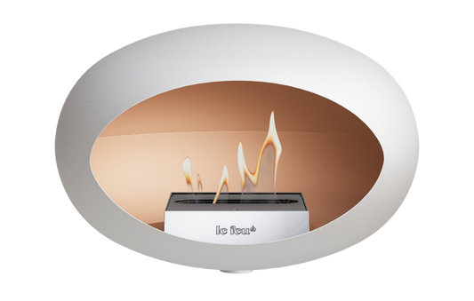 Le Feu Dome - WALL white- steel burner