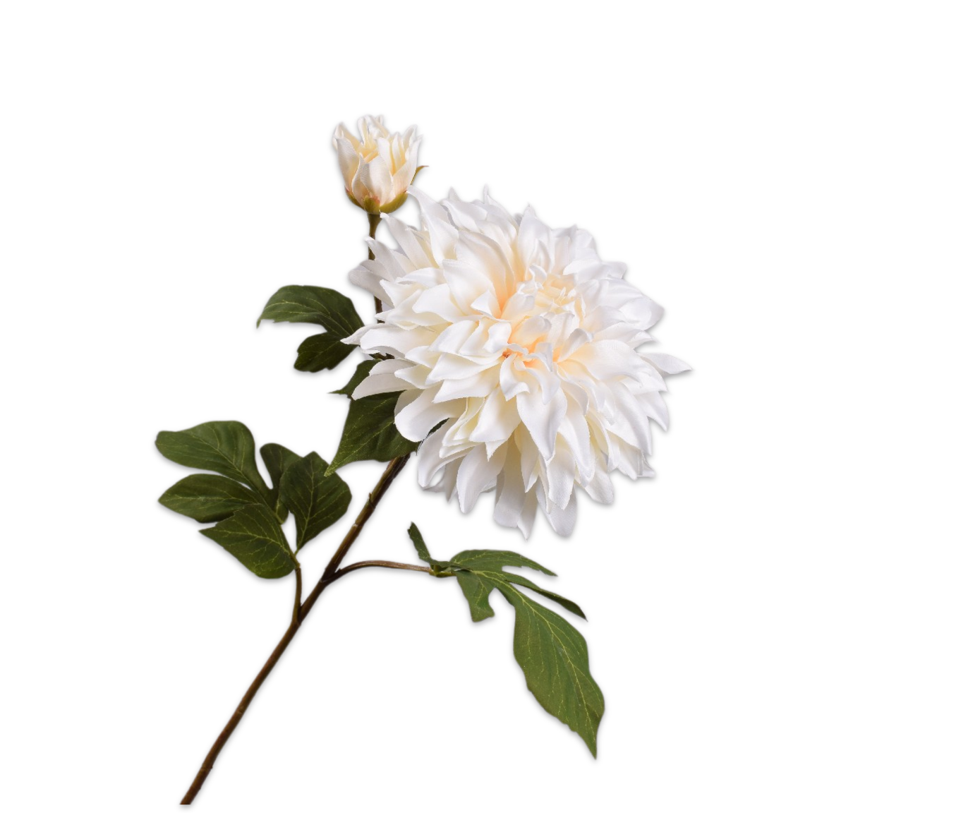 Dahlia Spray Beige 78 Cm
