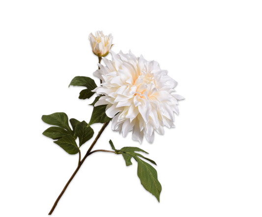 Dahlia Spray Beige 78 cm
