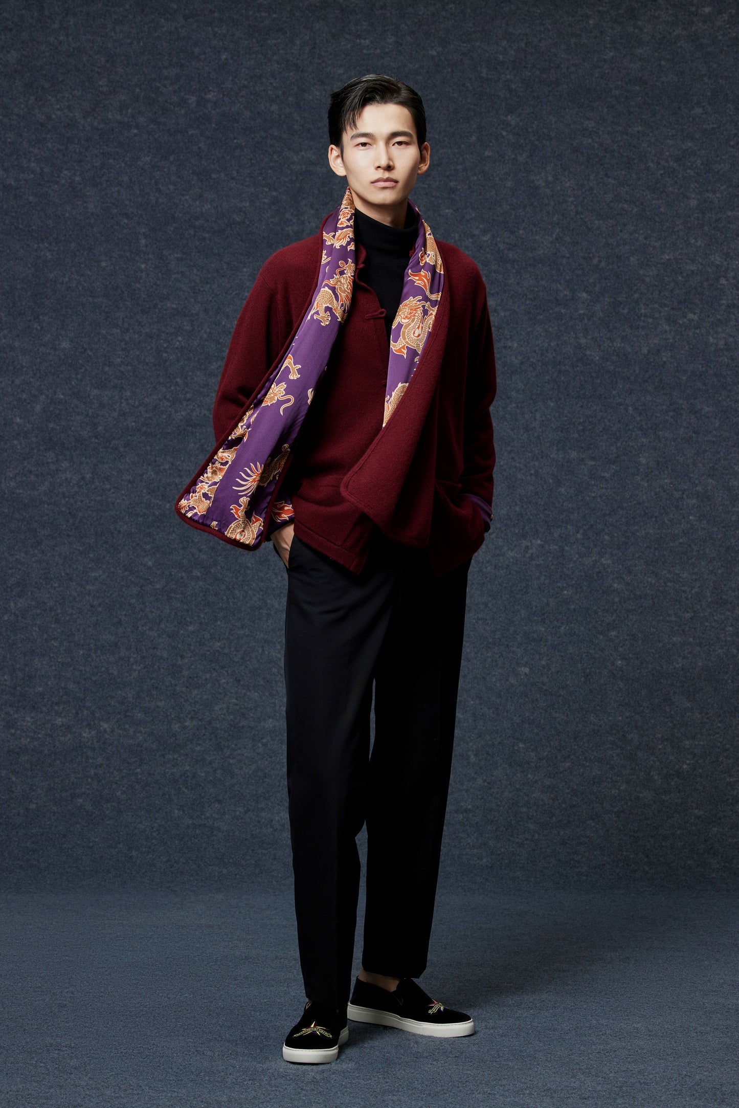 Cashmere Dragon Lining Scarf