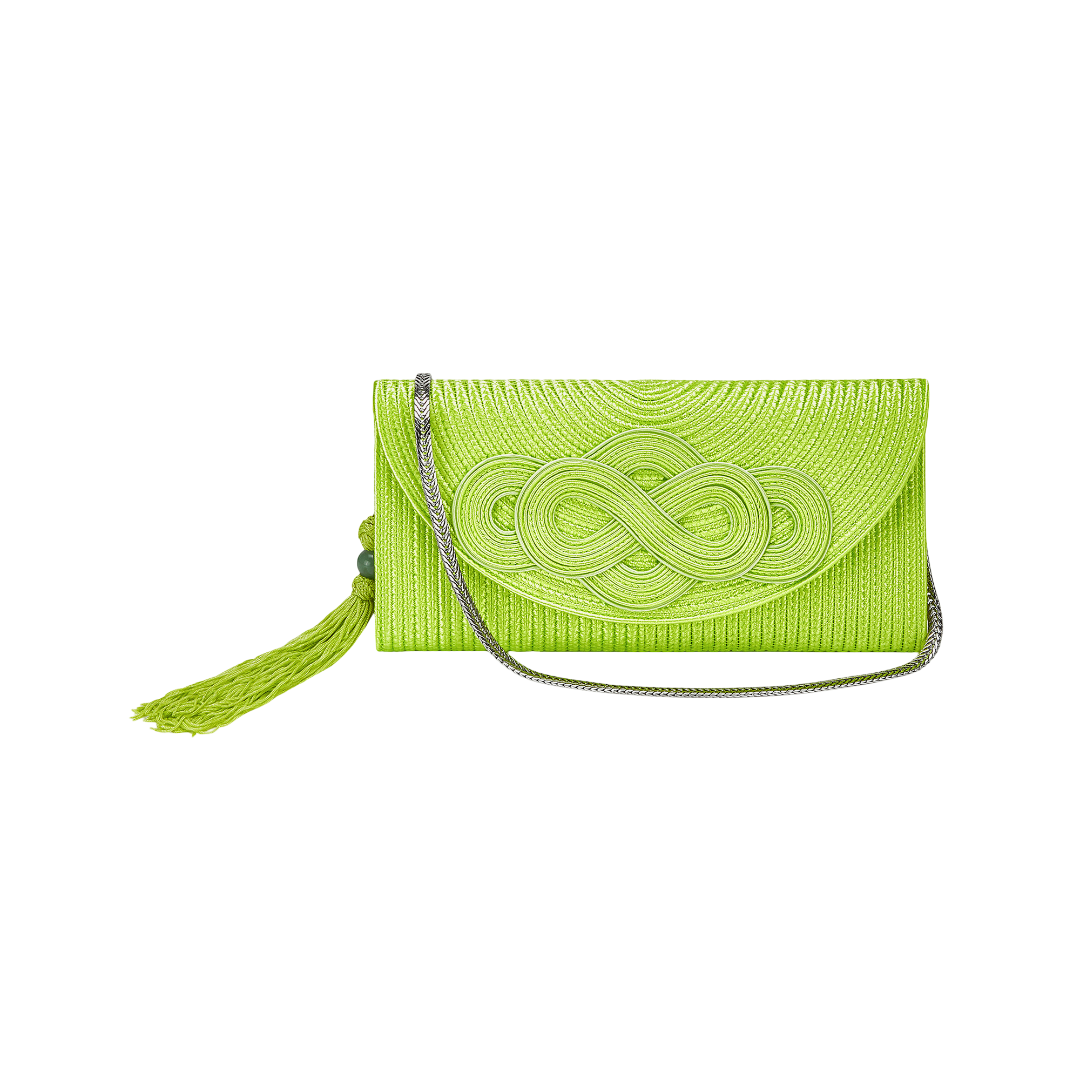 Rayon Braided Knot Clutch