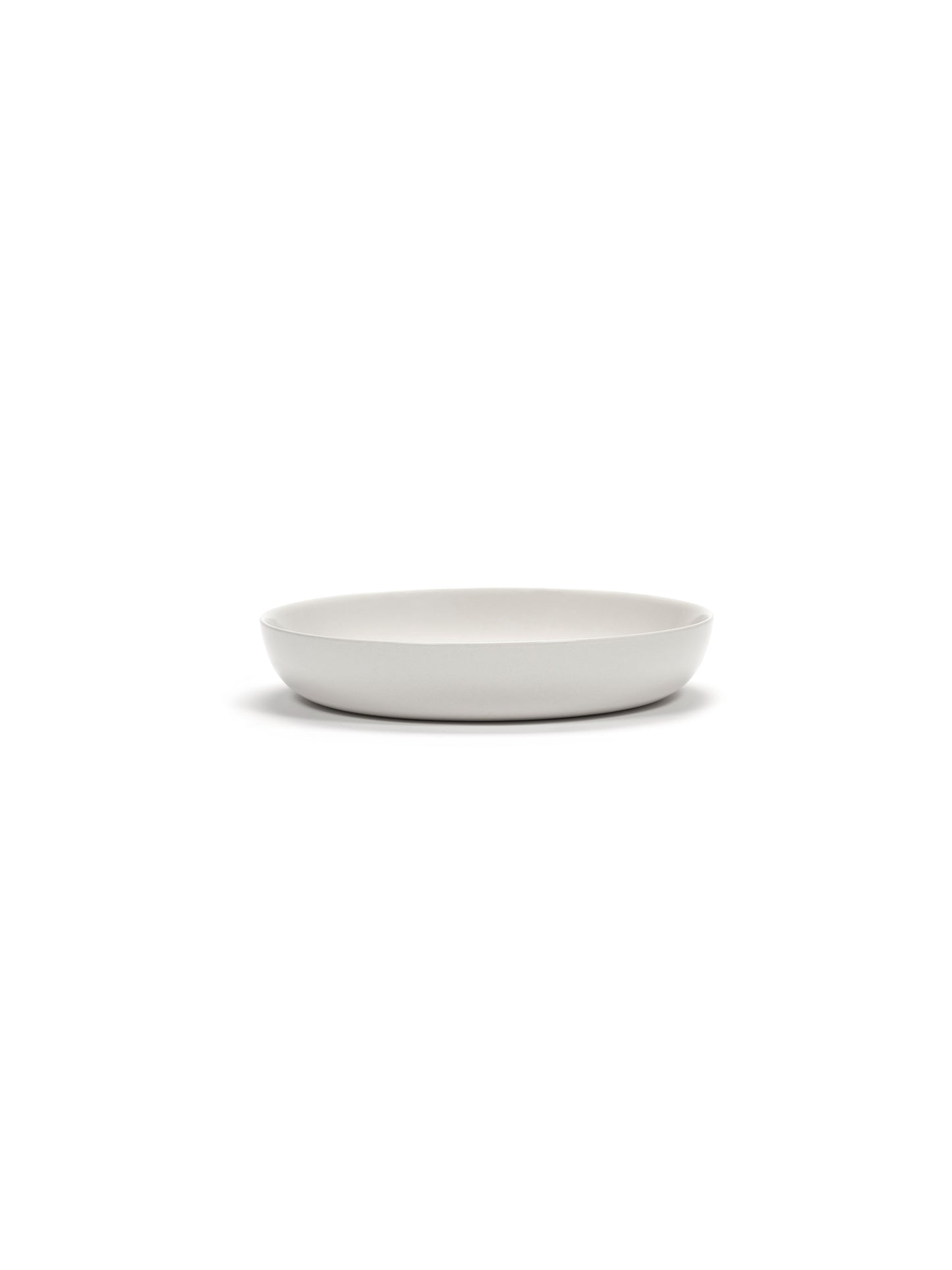 Feast Deep Plates, White Red Stripes Set of 2