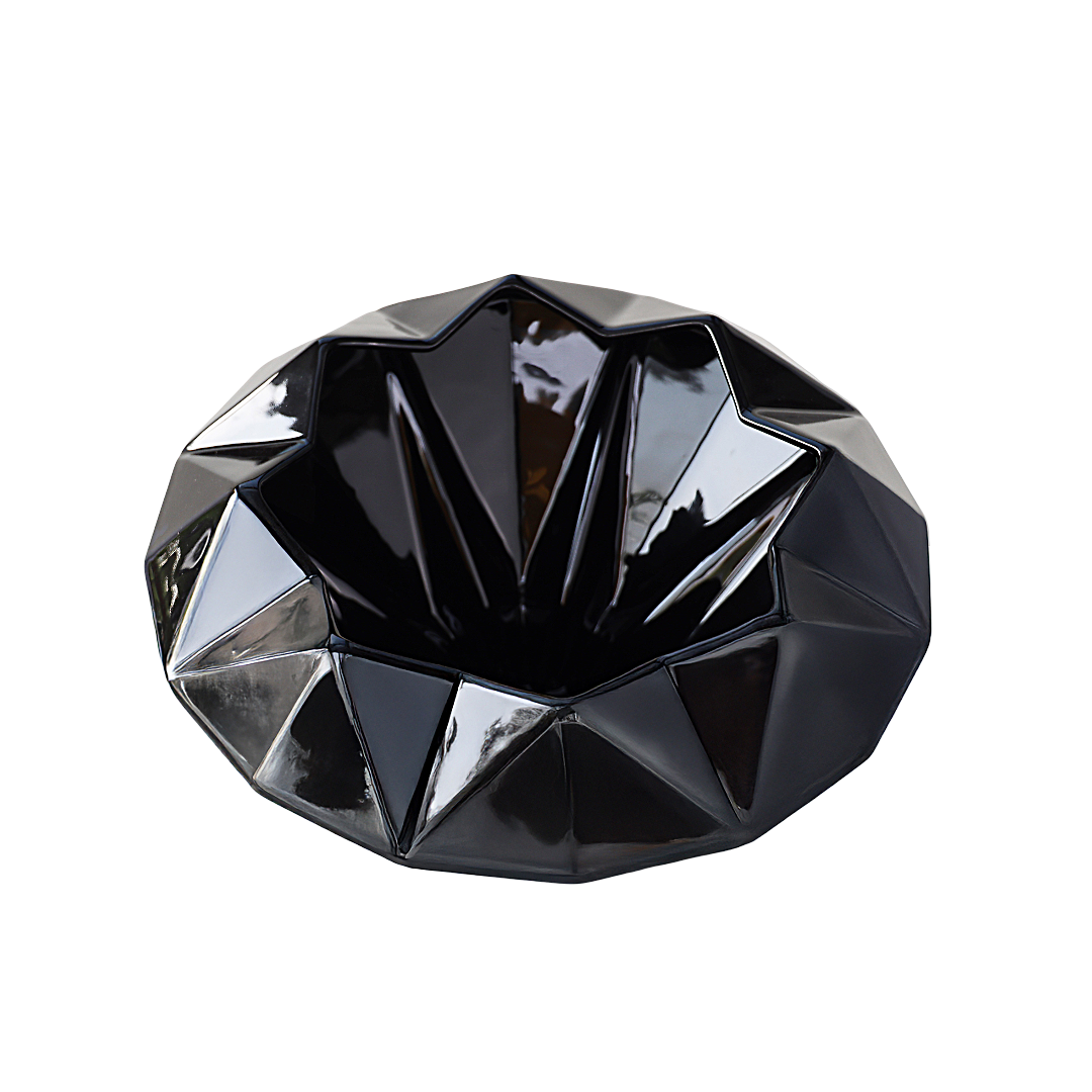 Diamond Inclined Bowl – Black