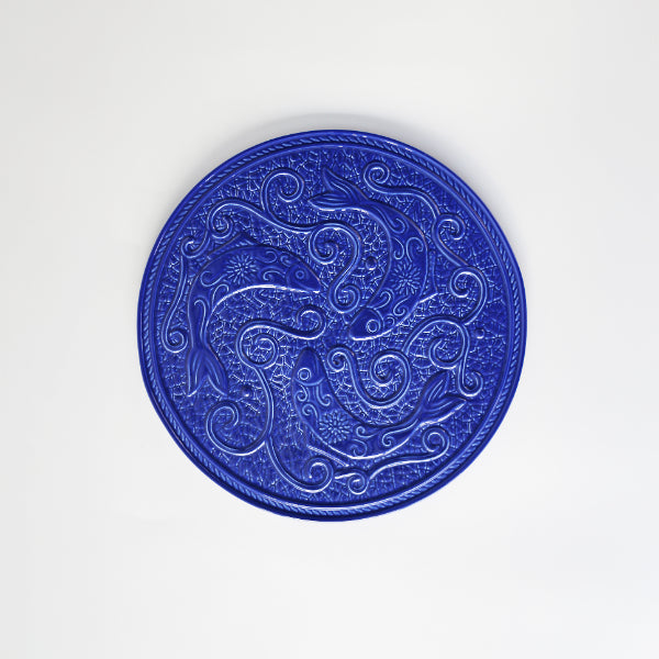 Blue Fish Motif Trivet