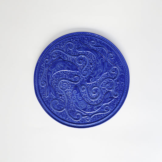 Blue Fish Motif Trivet
