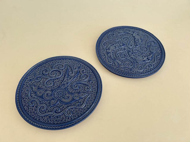 Blue Fish Motif Trivet