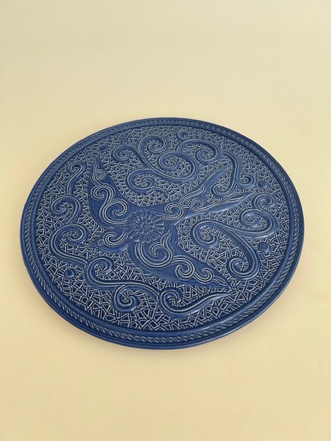 Blue Bird Motif Trivet