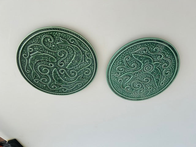 Green Bird Motif Trivet