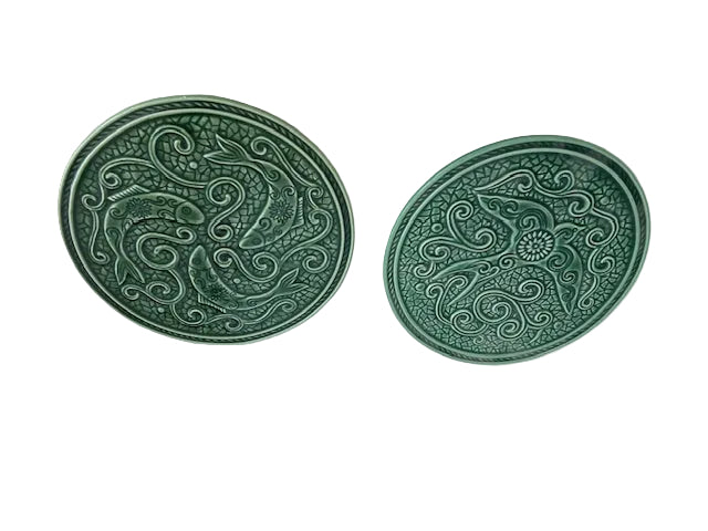 Green Bird Motif Trivet