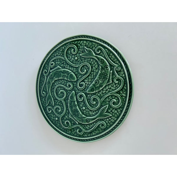 Green Fish Motif Trivet
