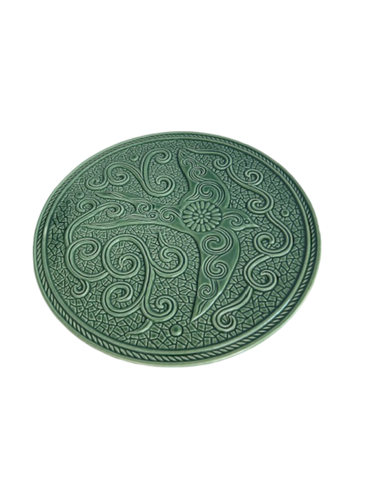 Green Bird Motif Trivet