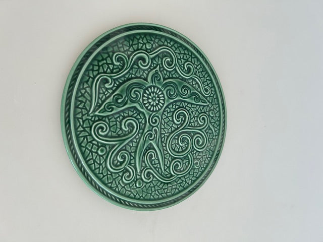 Green Bird Motif Trivet