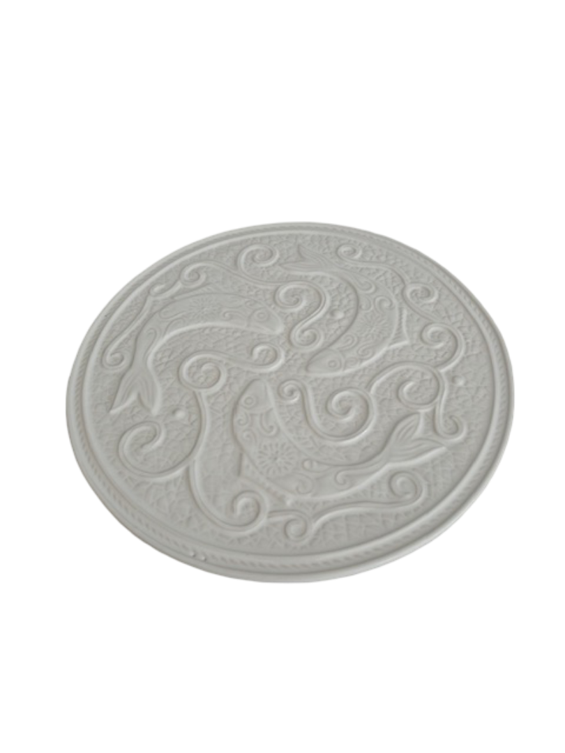 White Fish Motif Trivet