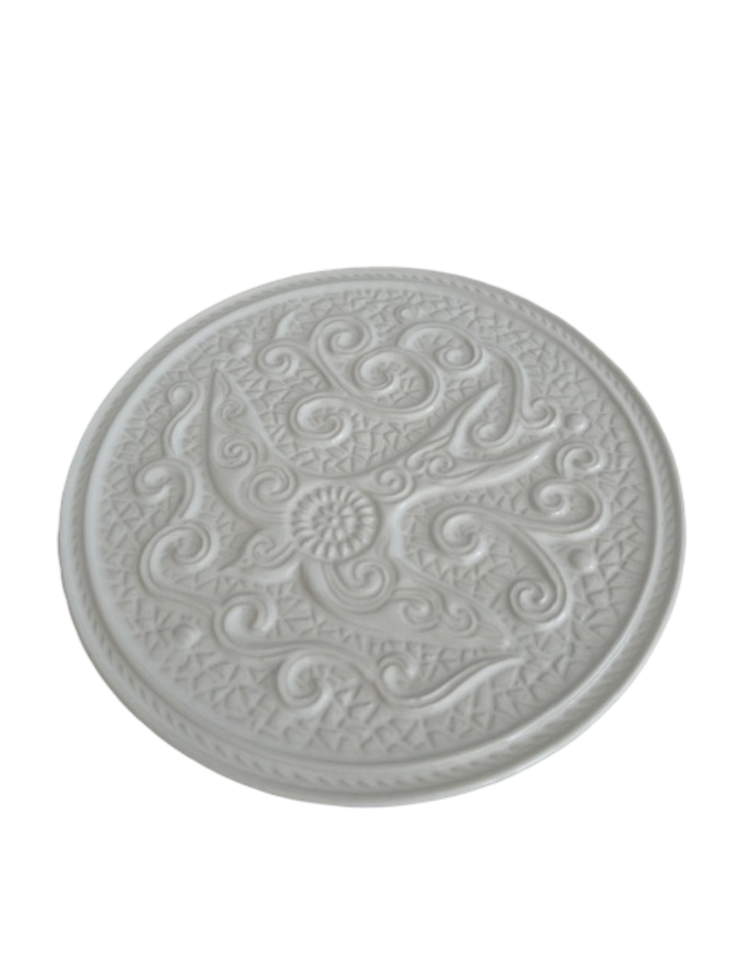 White Bird Motif Trivet