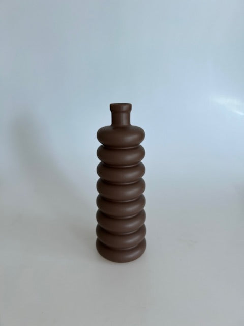 Ringed Glaze Vase – Tall Neck