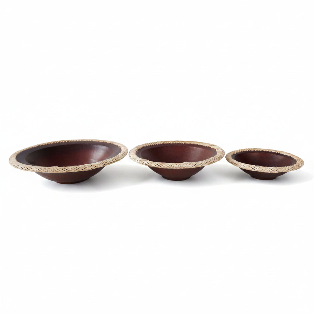 Terracotta Rattan Rim Bowl