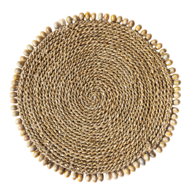 Ivory Woven Rattan Placemat