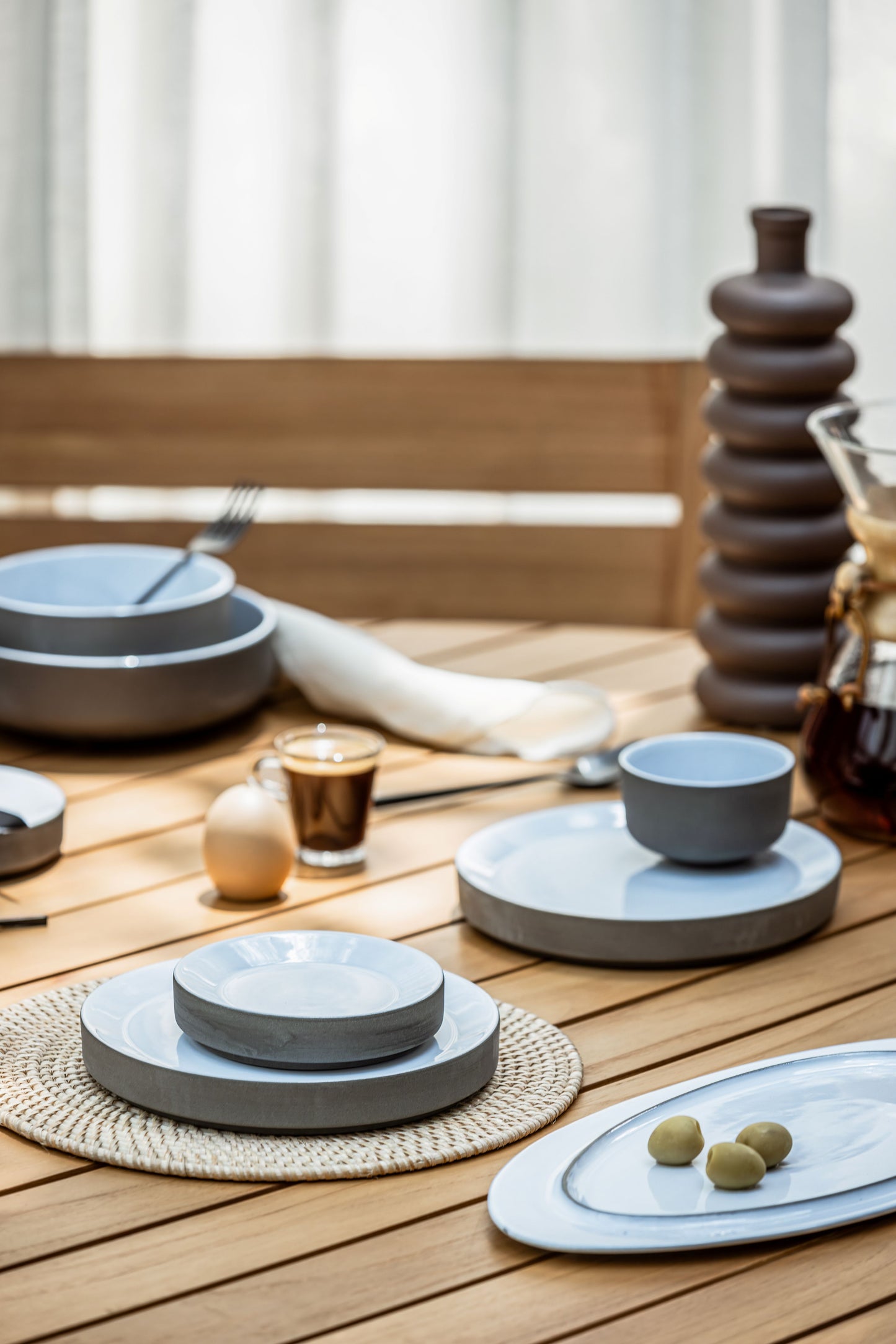 Ivory Woven Rattan Placemat
