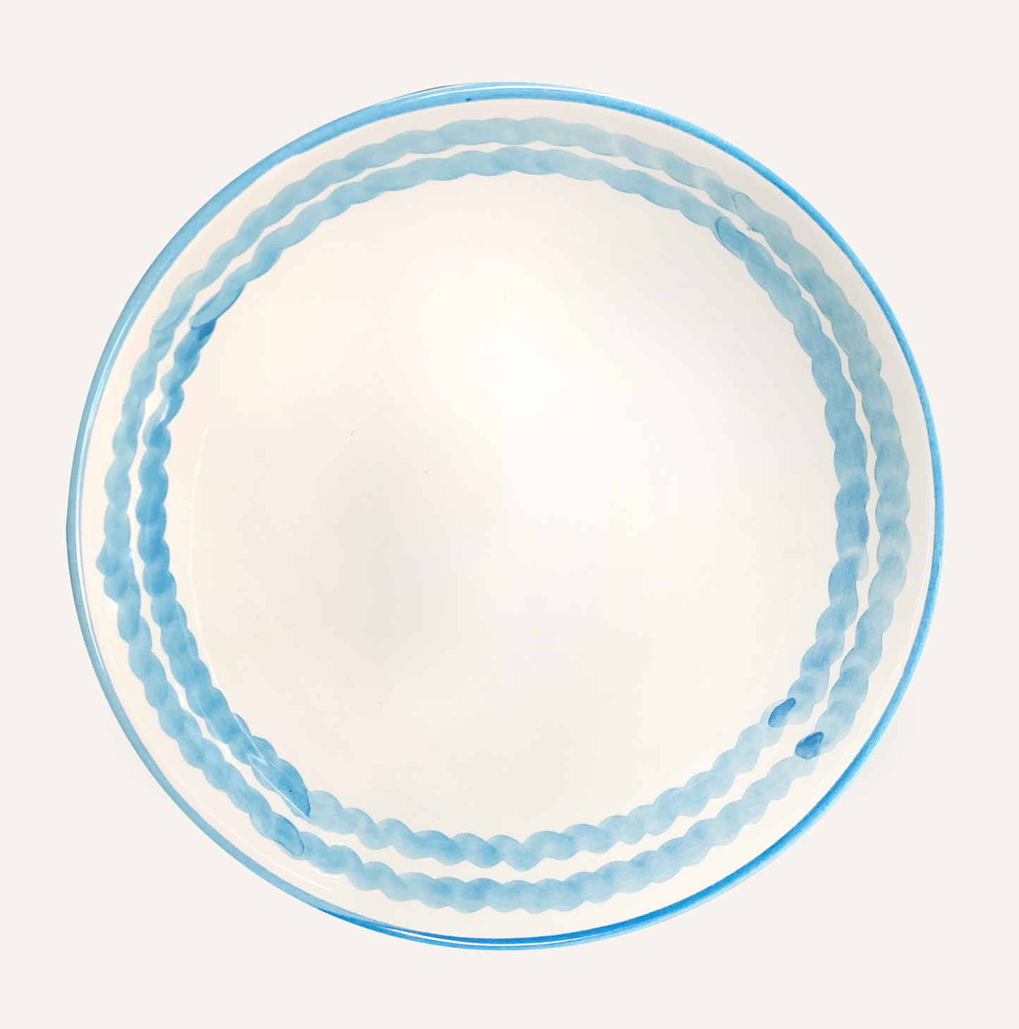 Salad Bowl -Ondas - Ocean Blue