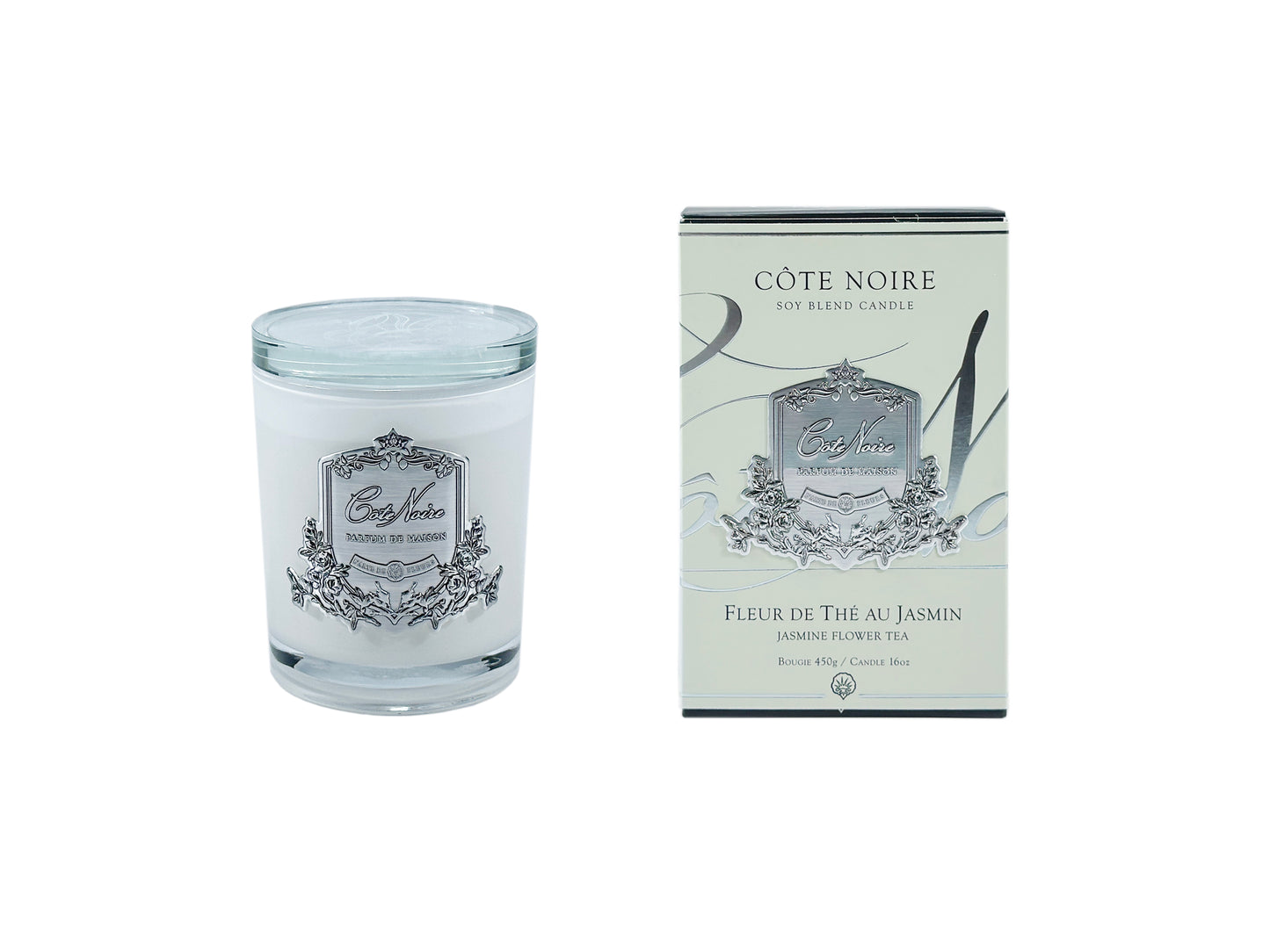 Cote Noire Candles - Silver badging