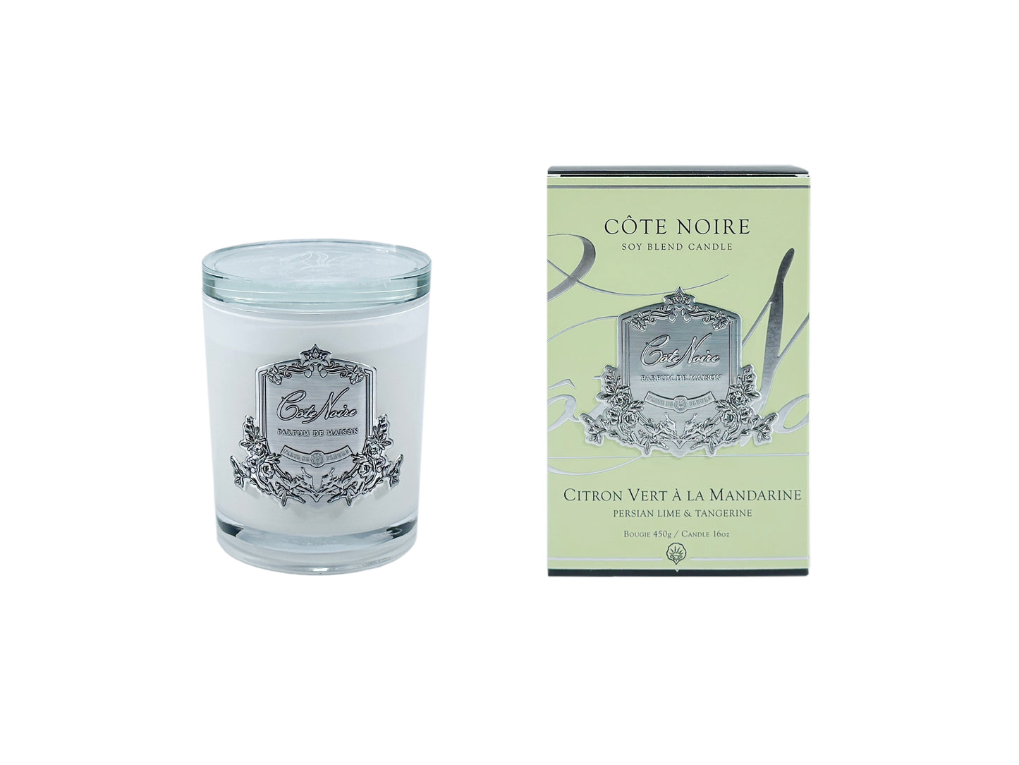 Cote Noire Candles - Silver badging