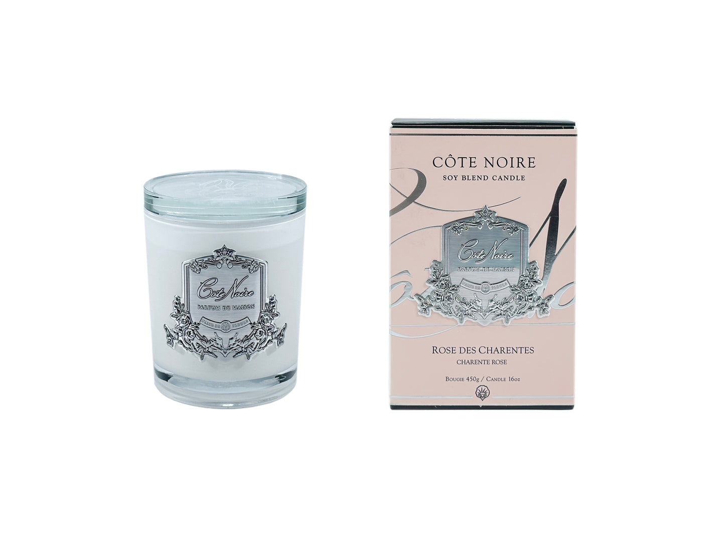 Cote Noire Candles - Silver badging