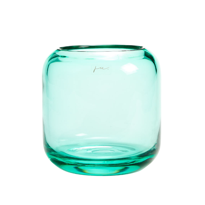 Corina Vase Hurricane Small Dark Green