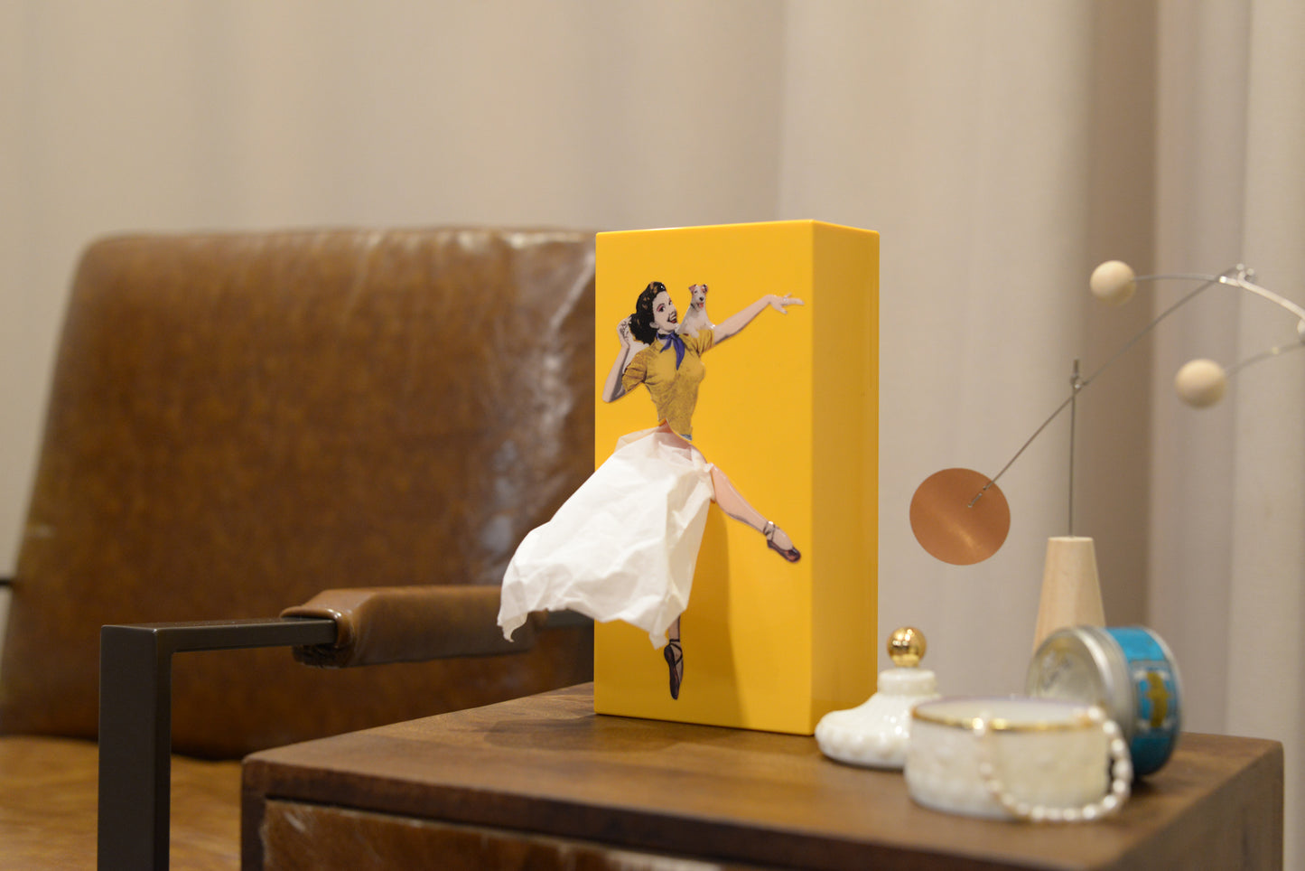 Tissue Up Girl - Yellow Orange