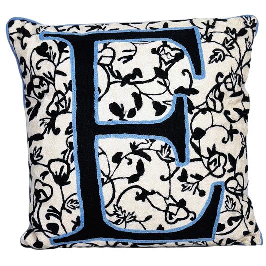 E Alphabet Cushion