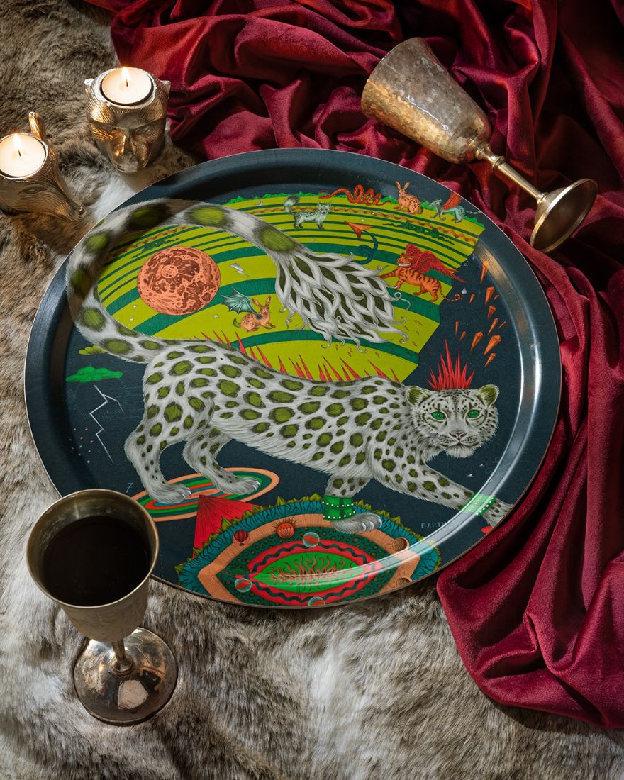 Emma J Shipley Snow Leopard- Tray