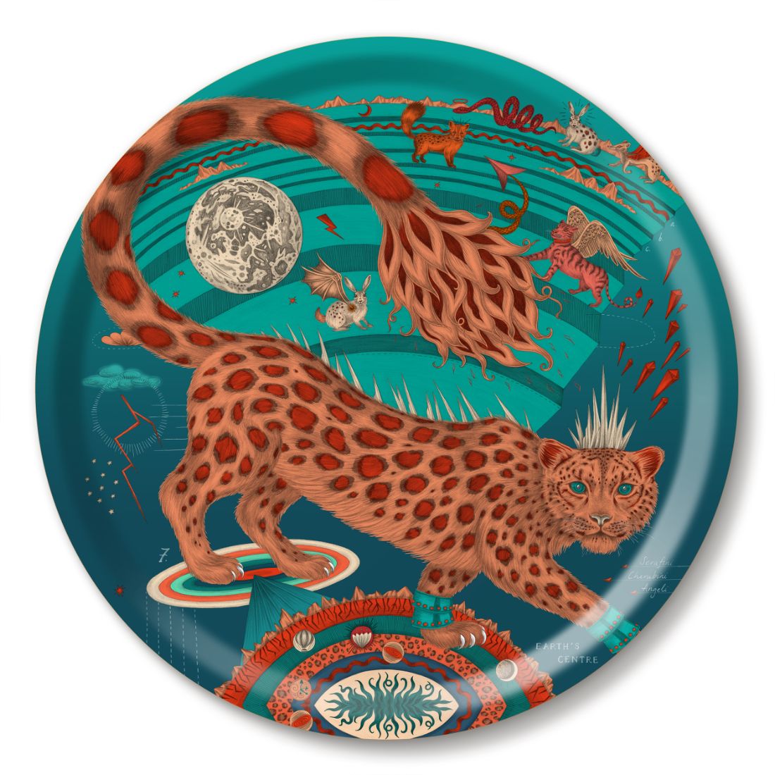Emma J Shipley Snow leopard - Tray