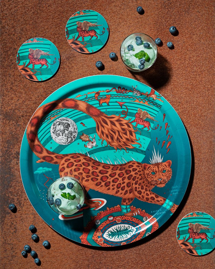 Emma J Shipley Snow leopard - Tray