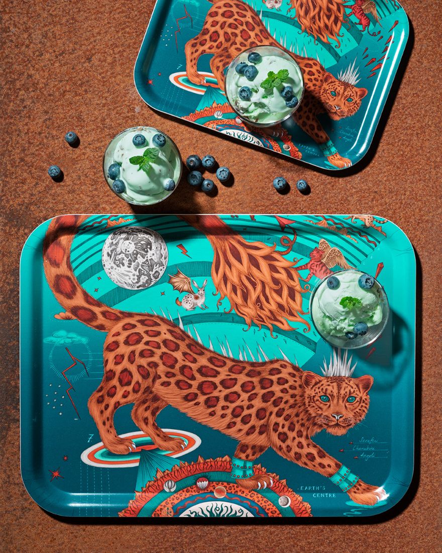 Emma J Shipley Snow leopard - Tray